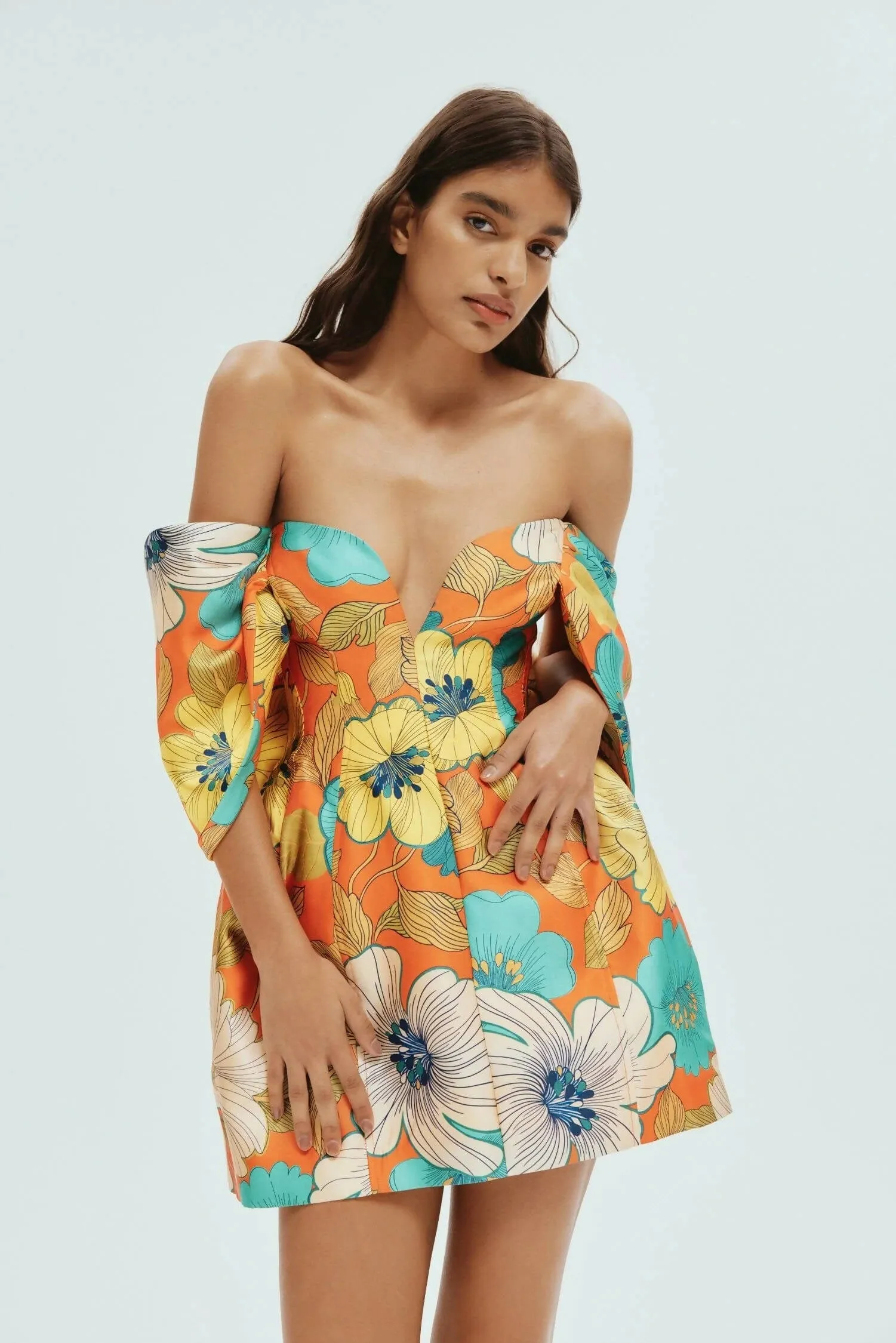 Alemais Piato Sculpt Mini Dress
