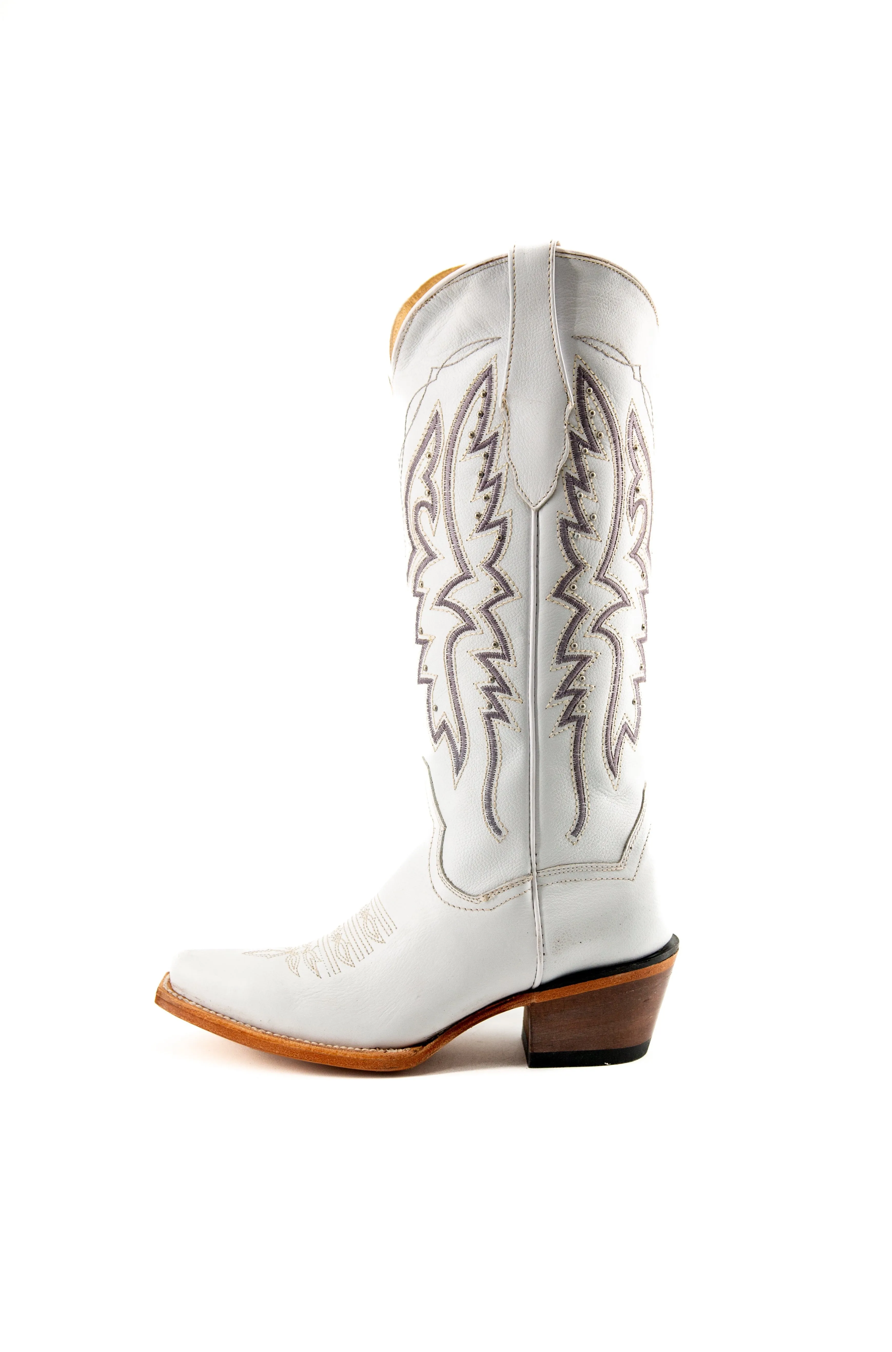 Alexa Retro Snip Toe Midi Cowgirl Boot