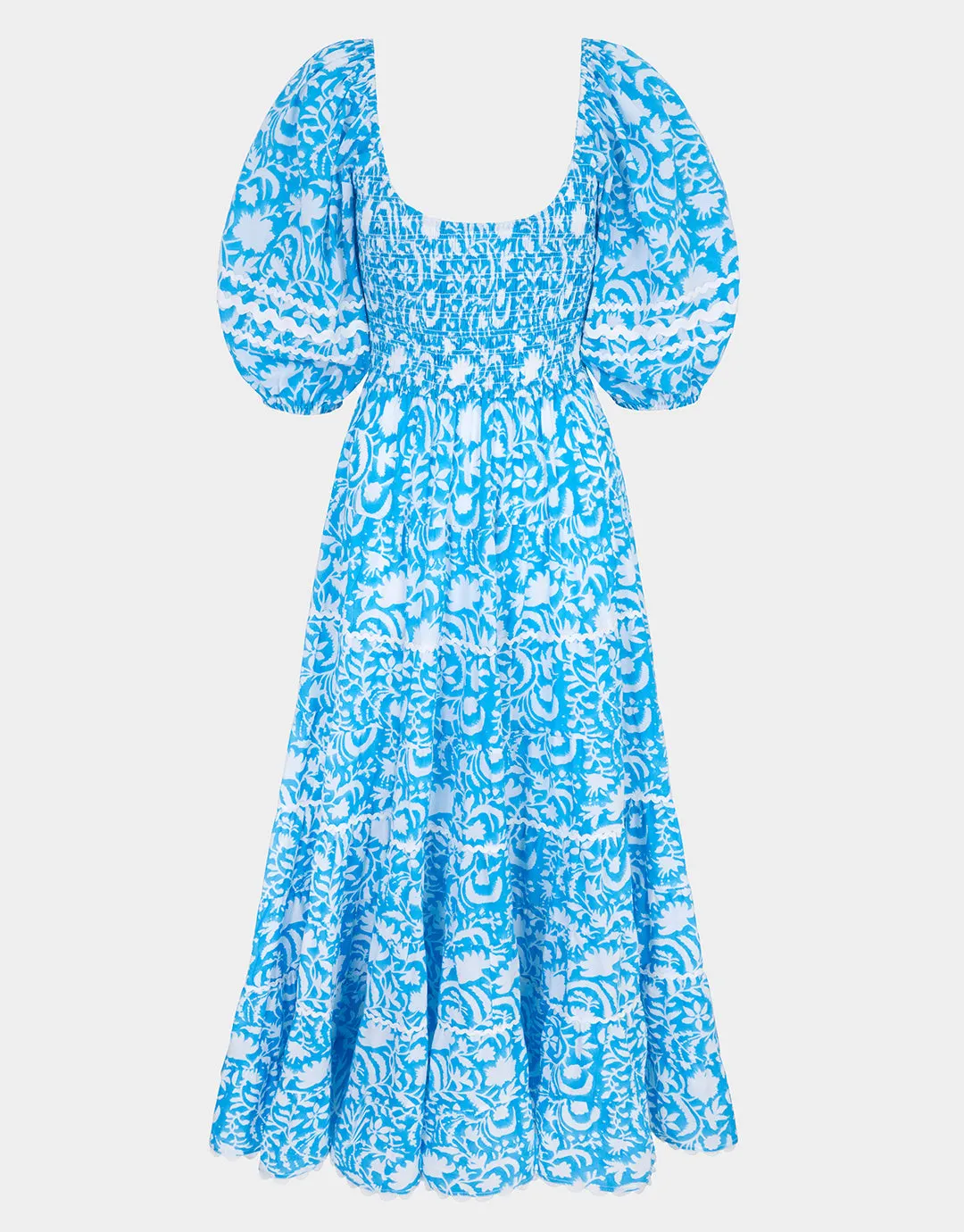 Angelina Dress - Aqua Begonia