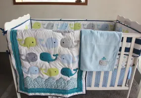 Baby Whale - Baby Bedding Set