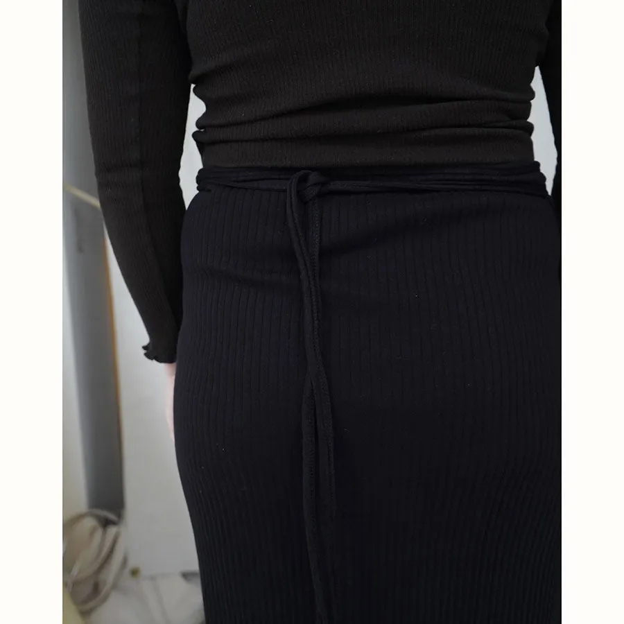 【Baserange/ベースレンジ】<br>BRIG SKIRT <br>SKBR-RIB-000