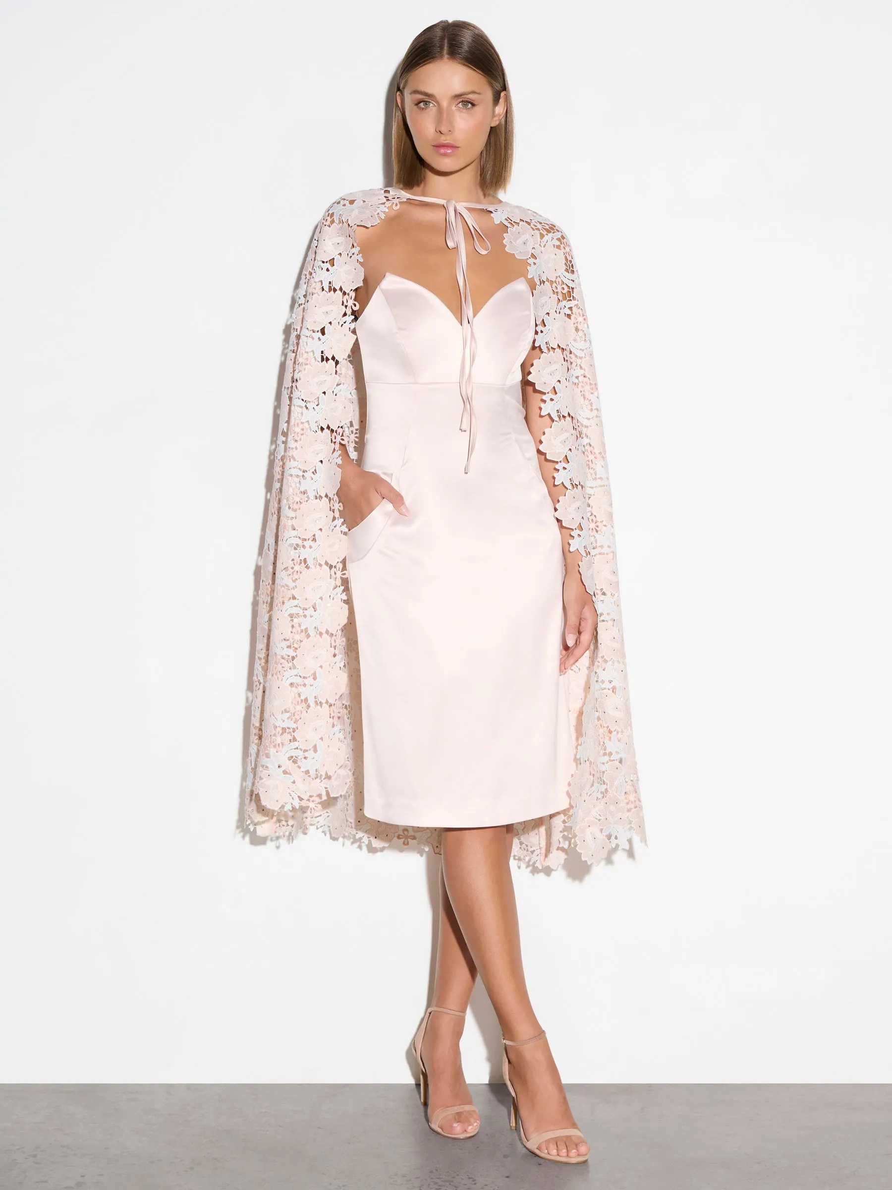 Belinda Cape - Powder Pink (Size 8 Only)