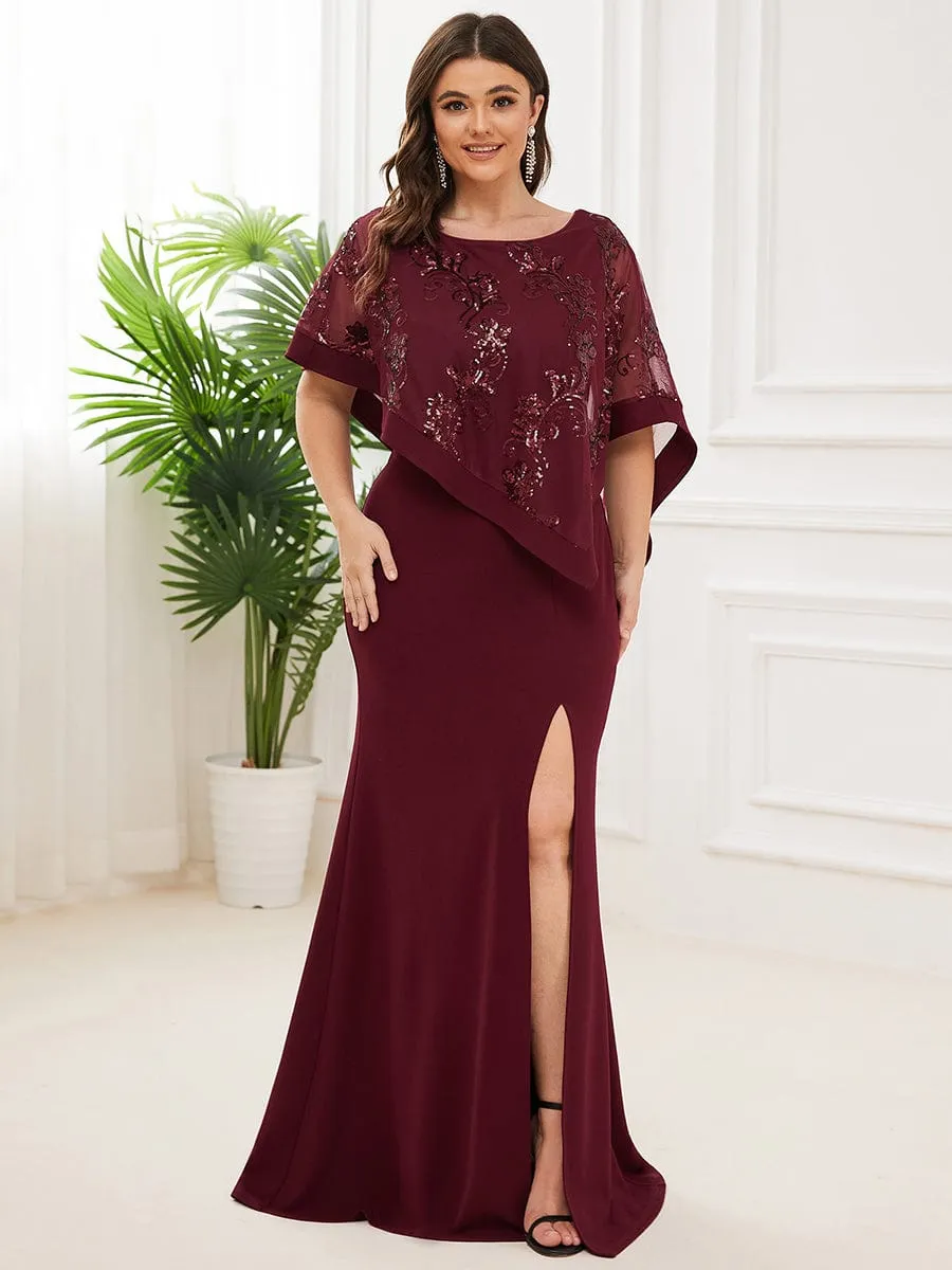 Black Elegant Jumpsuit with Side Slits