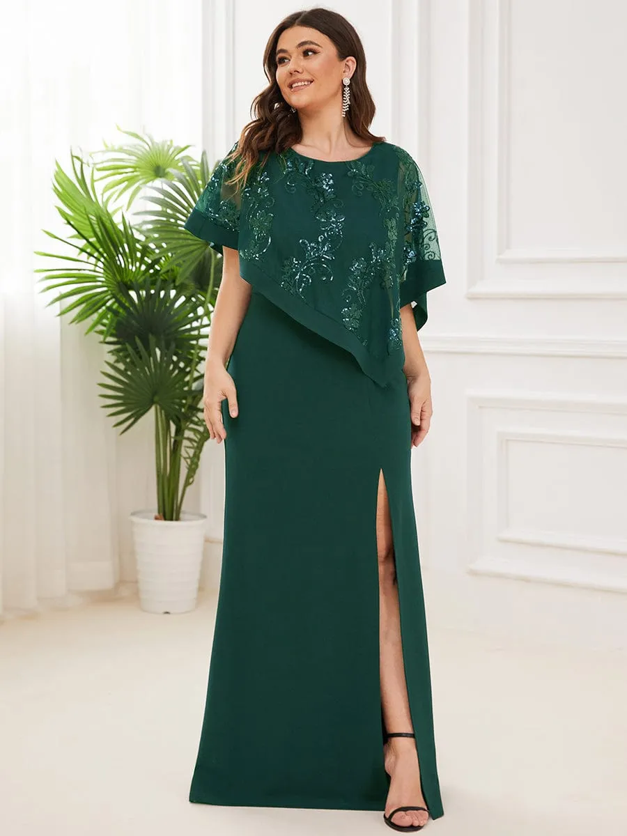 Black Elegant Jumpsuit with Side Slits