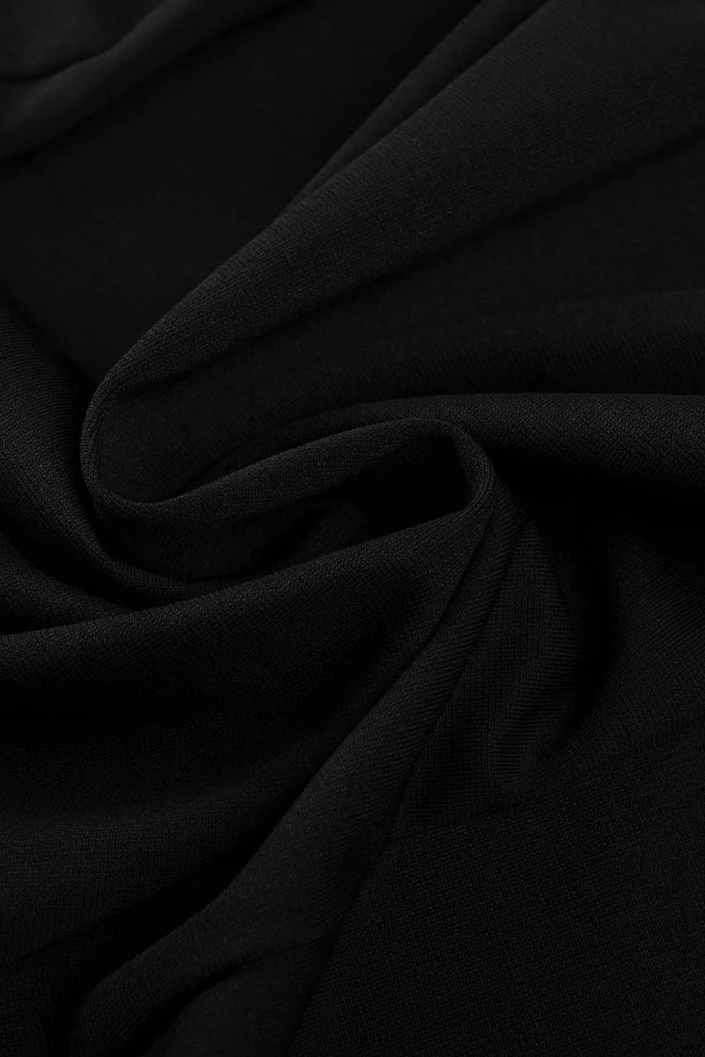 Black Elegant Jumpsuit with Side Slits