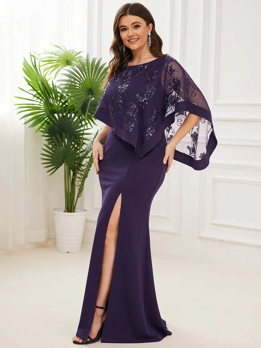 Black Elegant Jumpsuit with Side Slits