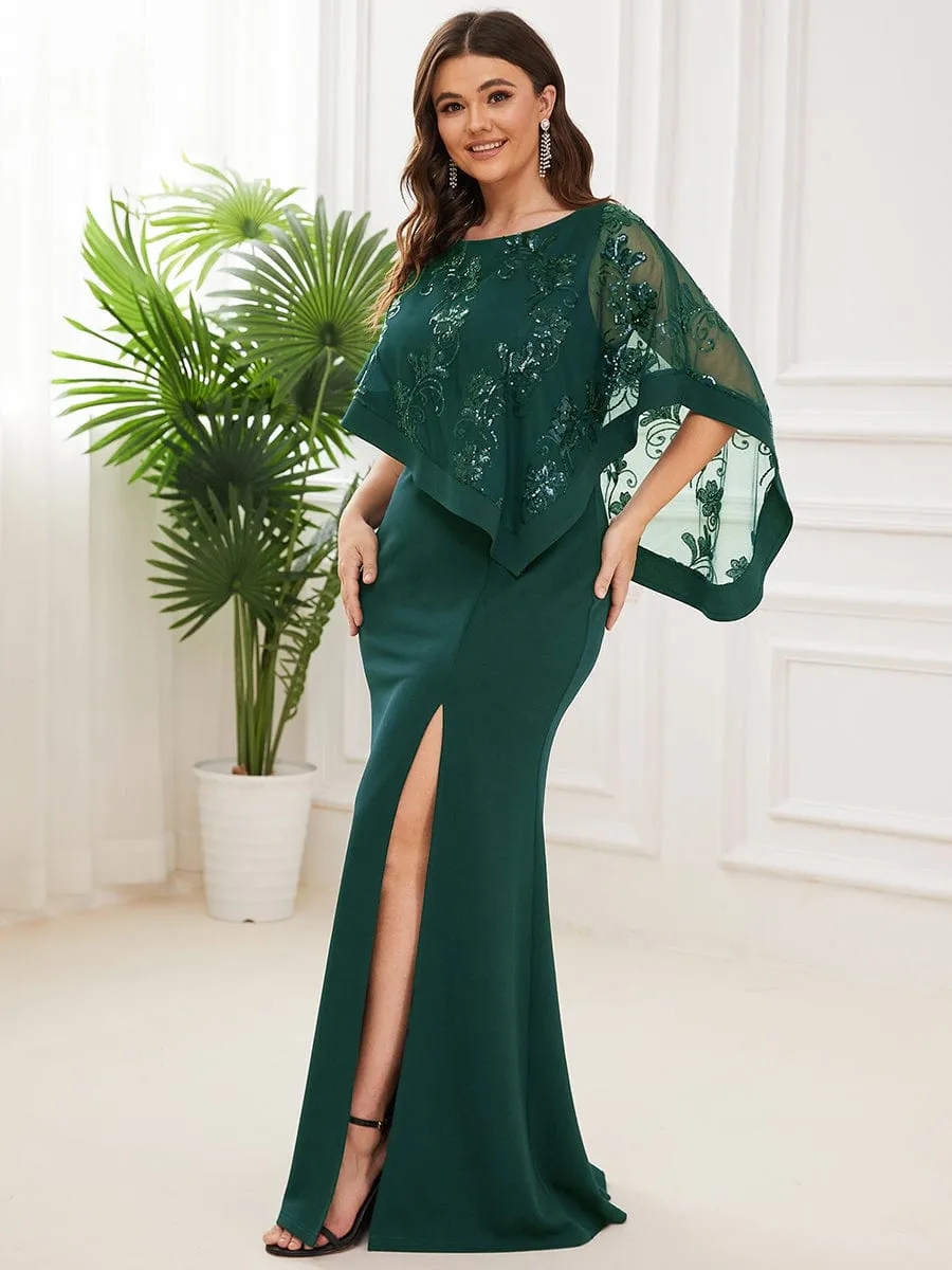 Black Elegant Jumpsuit with Side Slits