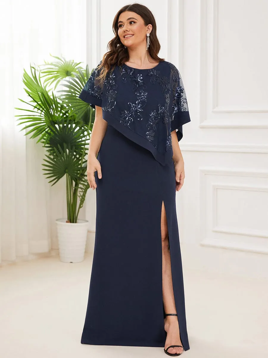 Black Elegant Jumpsuit with Side Slits