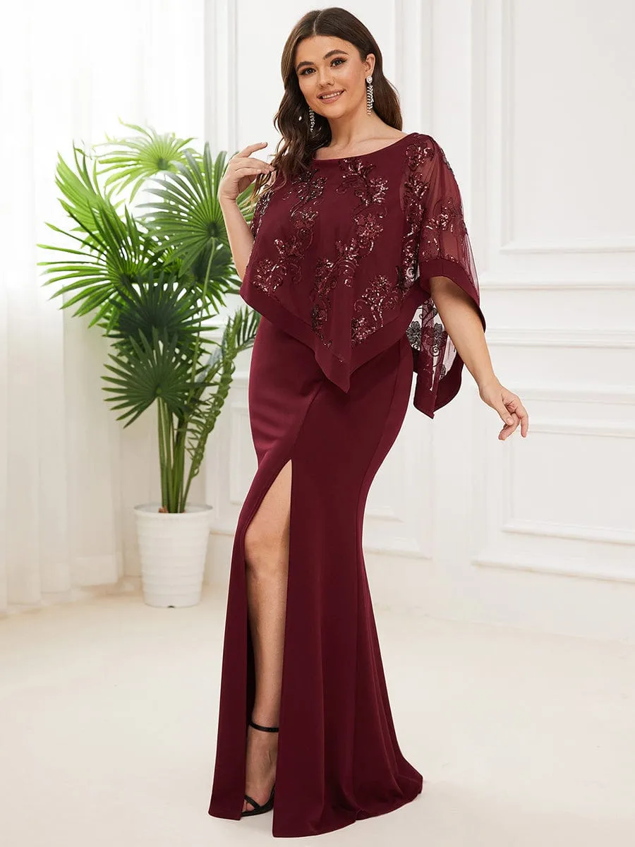 Black Elegant Jumpsuit with Side Slits
