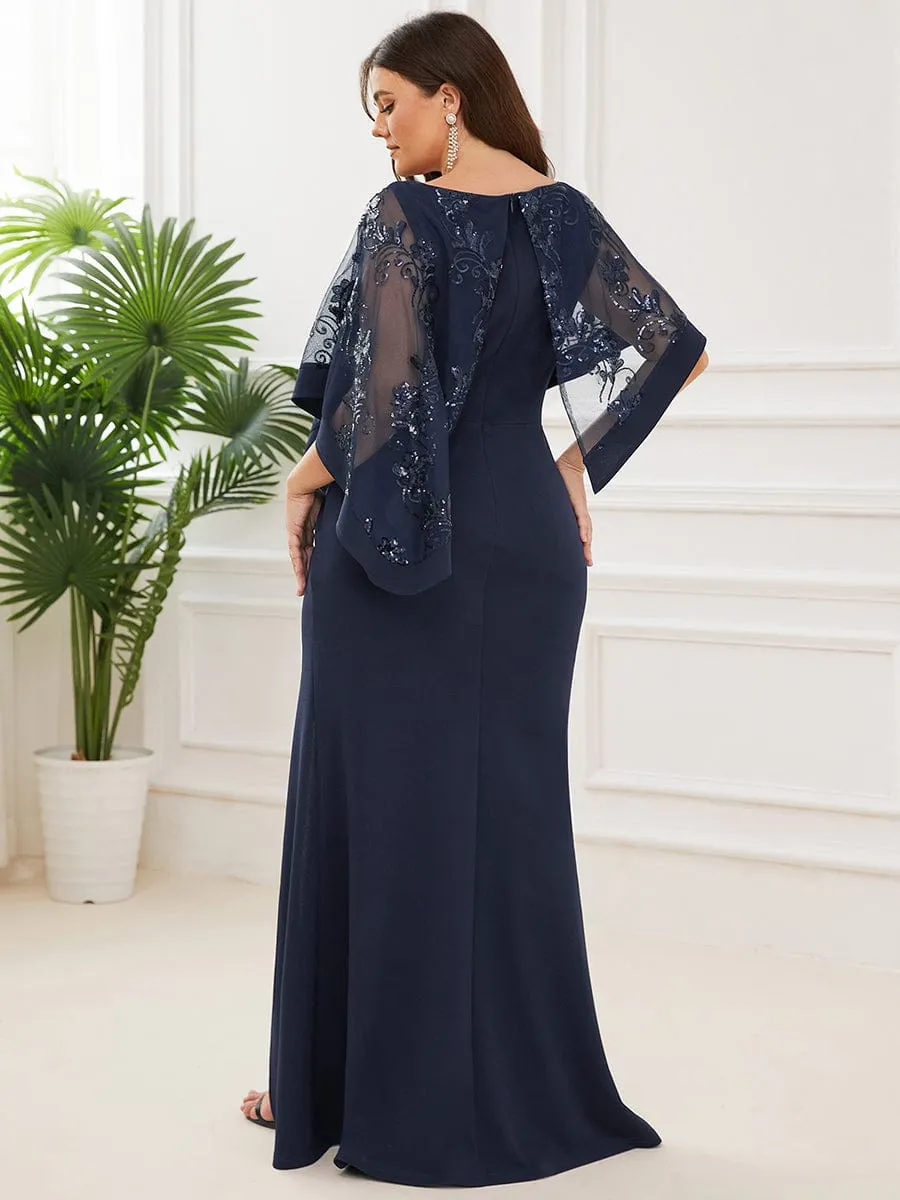 Black Elegant Jumpsuit with Side Slits