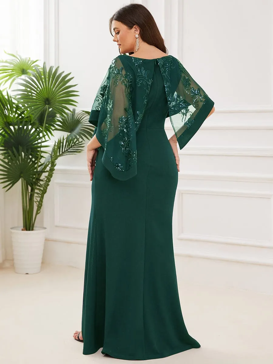 Black Elegant Jumpsuit with Side Slits