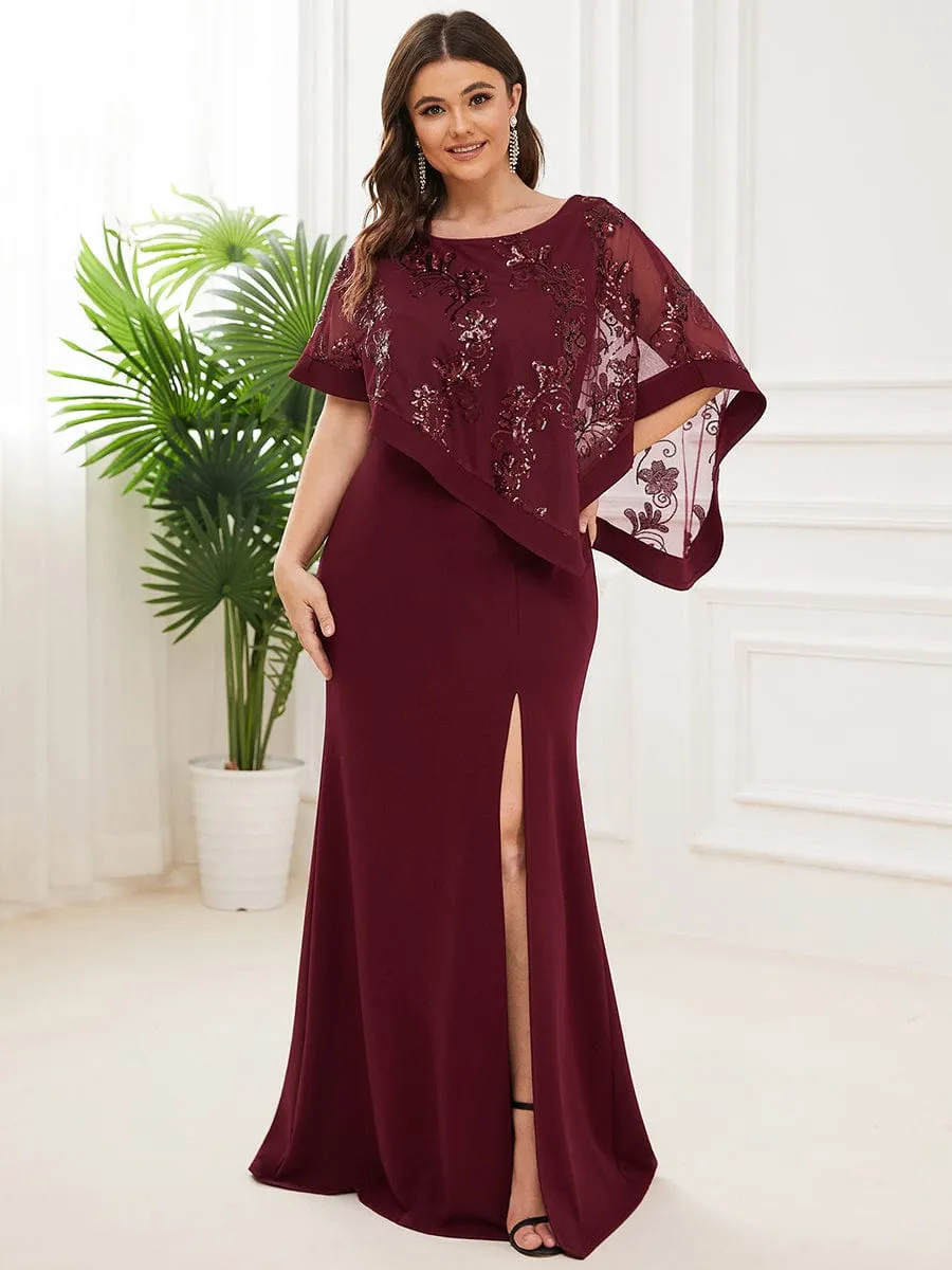 Black Elegant Jumpsuit with Side Slits