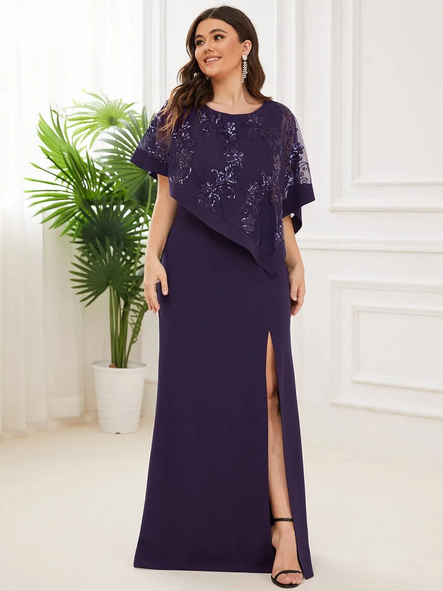 Black Elegant Jumpsuit with Side Slits