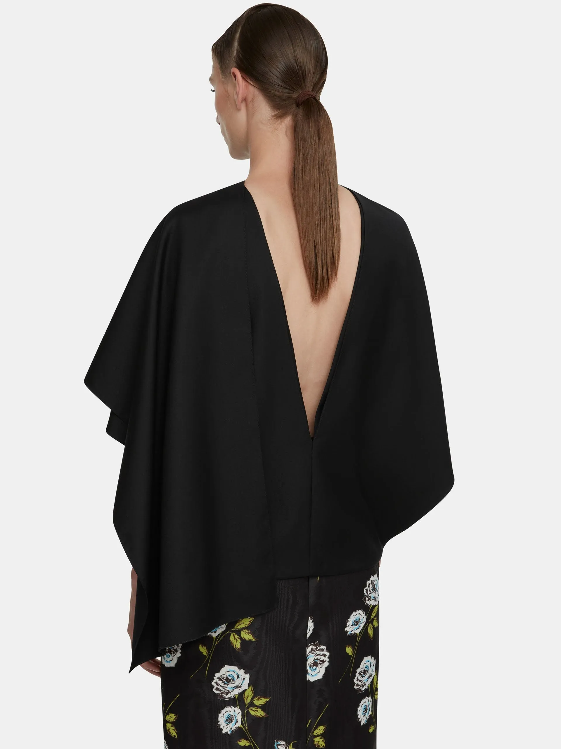 Black merino wool Khy top