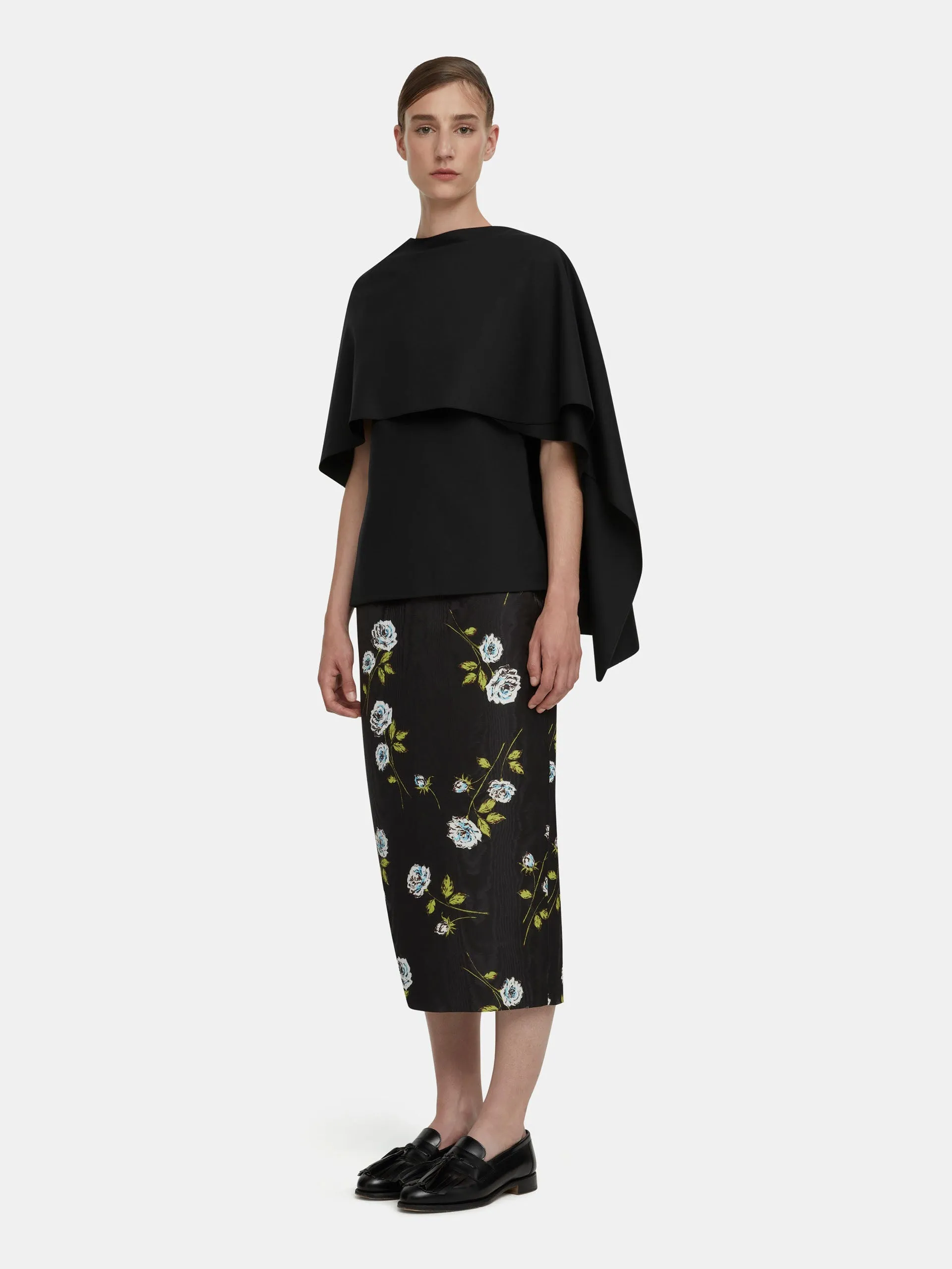 Black merino wool Khy top