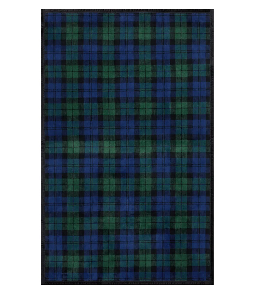 Black Watch Plaid Midi Blanket