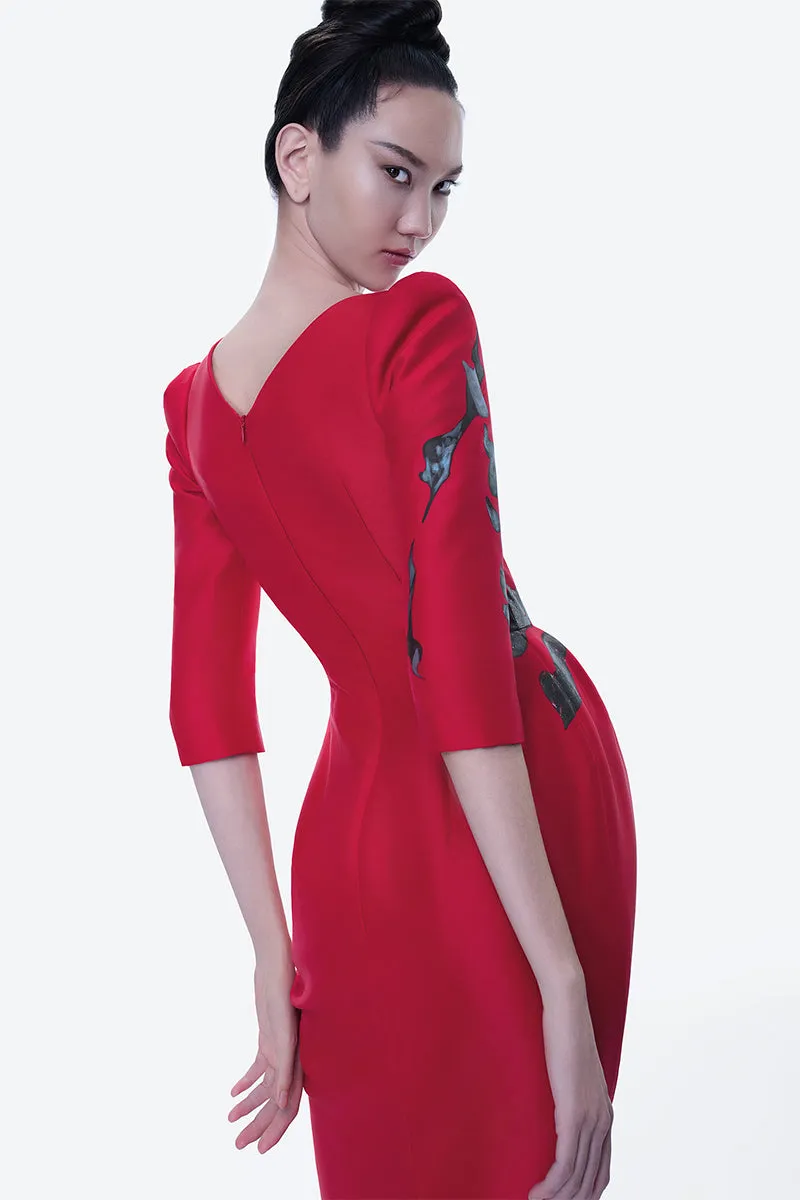 BLOSSOM HORIZON MIDI DRESS