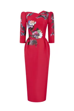 BLOSSOM HORIZON MIDI DRESS