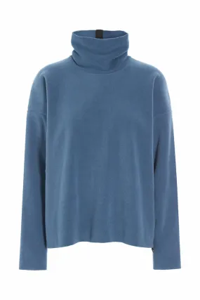 BLOUSE HIGH NECK - 1360 - DUSTY BLUE