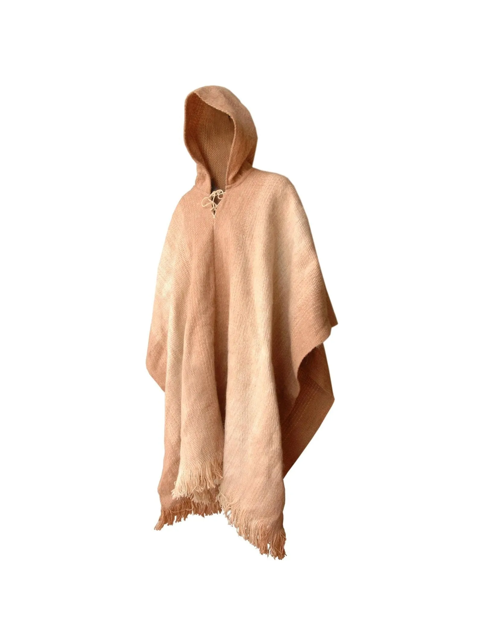 Bolivian "Chacaltaya" Poncho With Hood