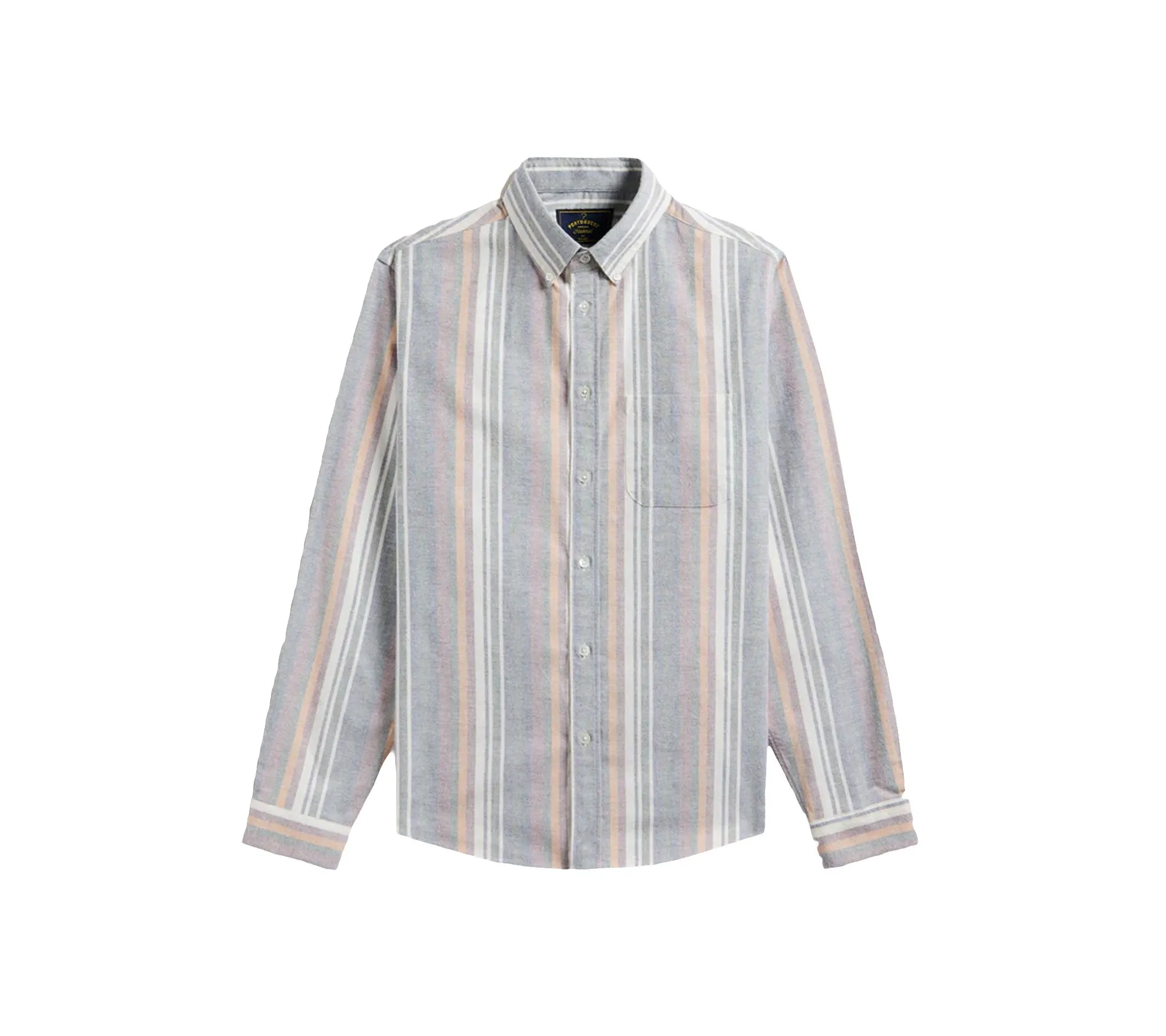 Brushed Oxford Shirt | Multi Stripe