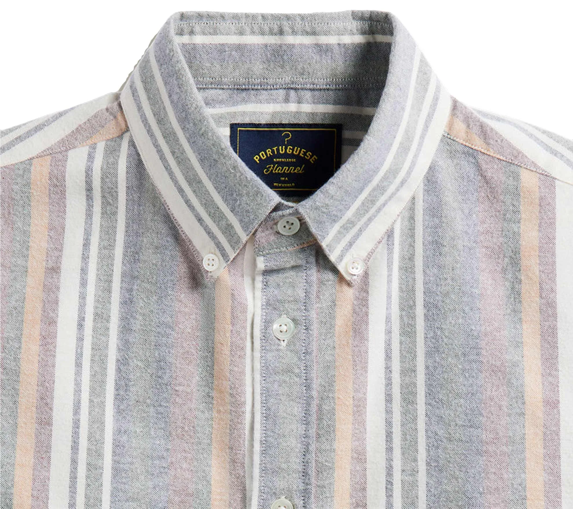 Brushed Oxford Shirt | Multi Stripe