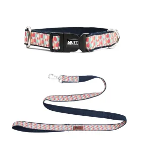 Candy Barr Denim Collar   Leash Set