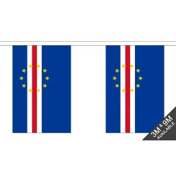 Cape Verdi Flag  - Fabric Bunting