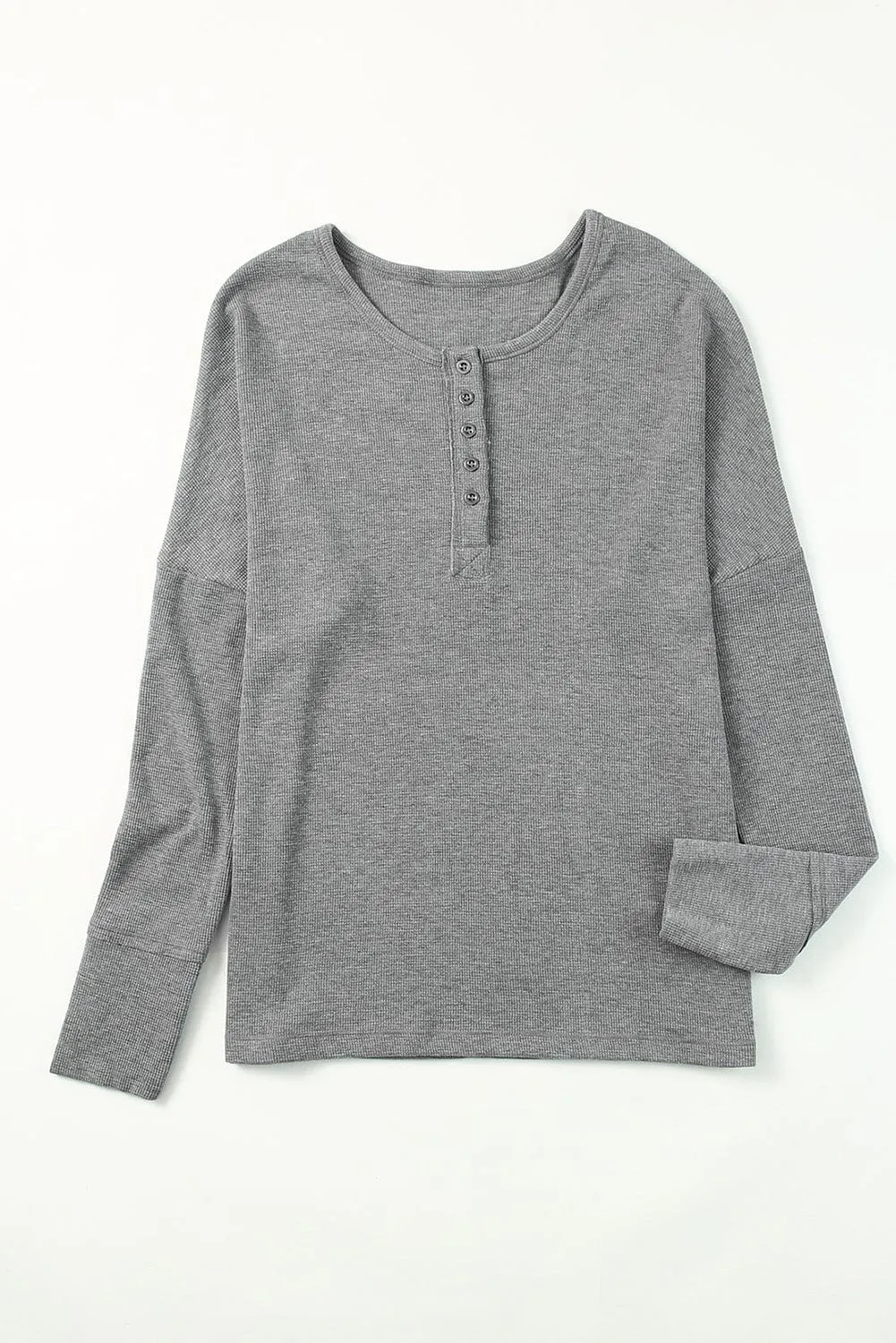 Casual Long Sleeve Henley