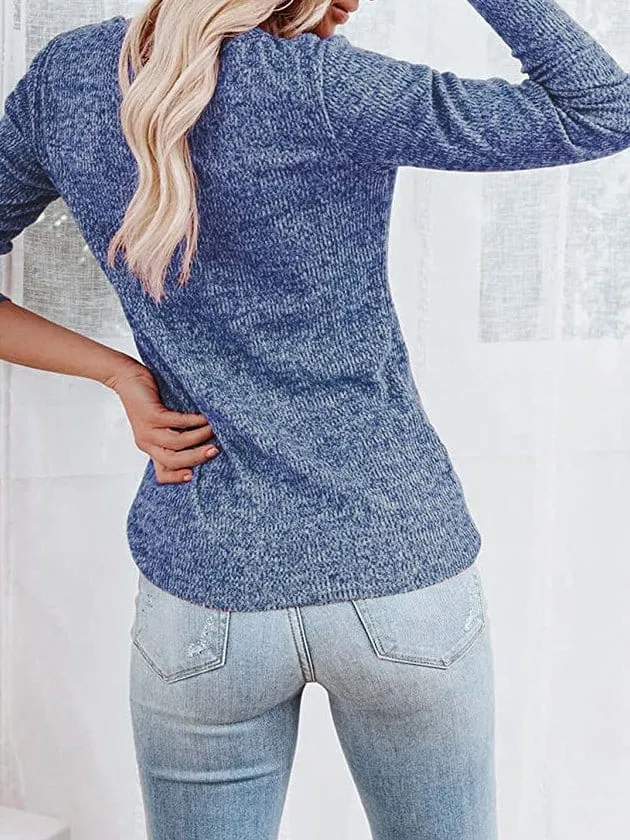 Casual Long Sleeve Henley