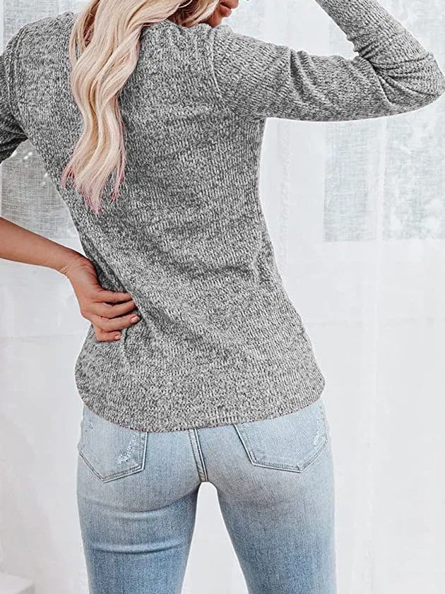Casual Long Sleeve Henley
