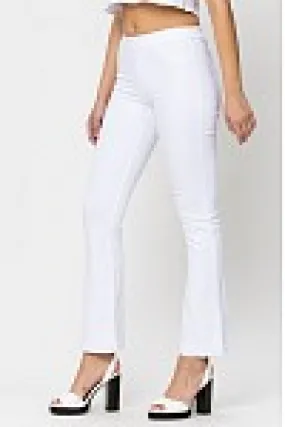 Cello White Mid Rise 30" In Flare Jegging