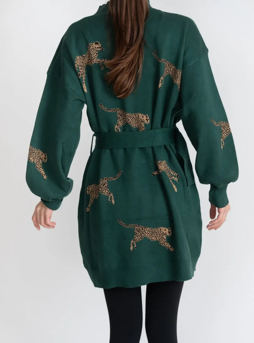 CHEETAH DRESS (Green)