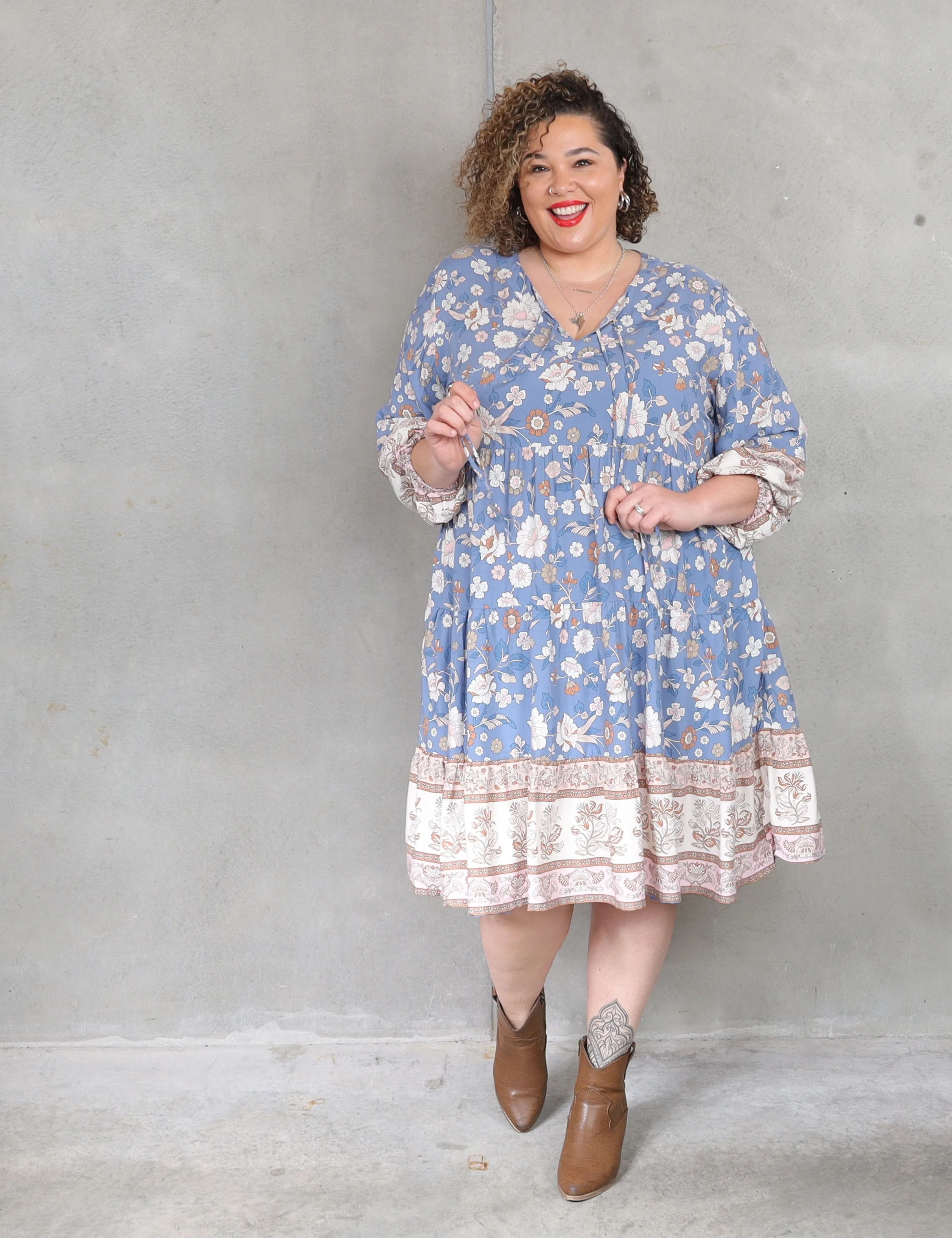 Cinta Dress - Cornflower