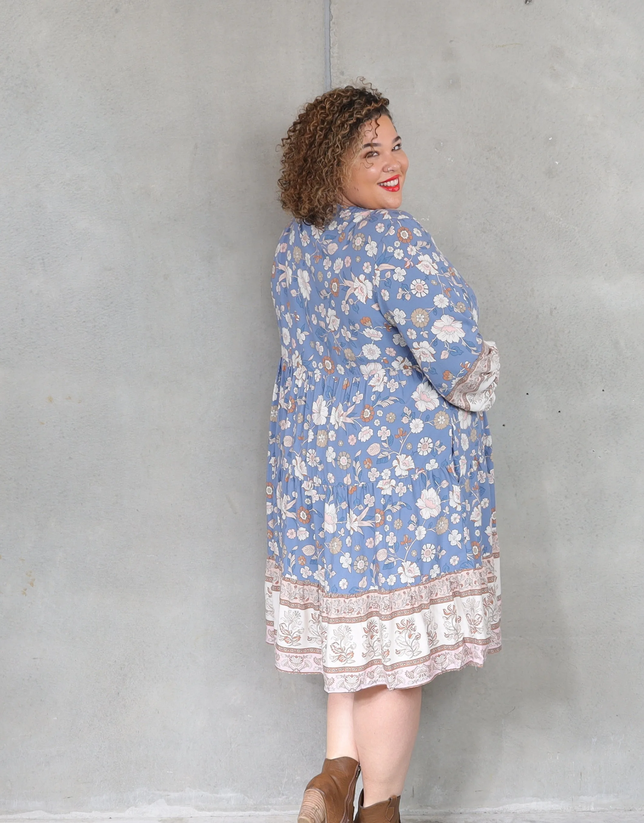 Cinta Dress - Cornflower
