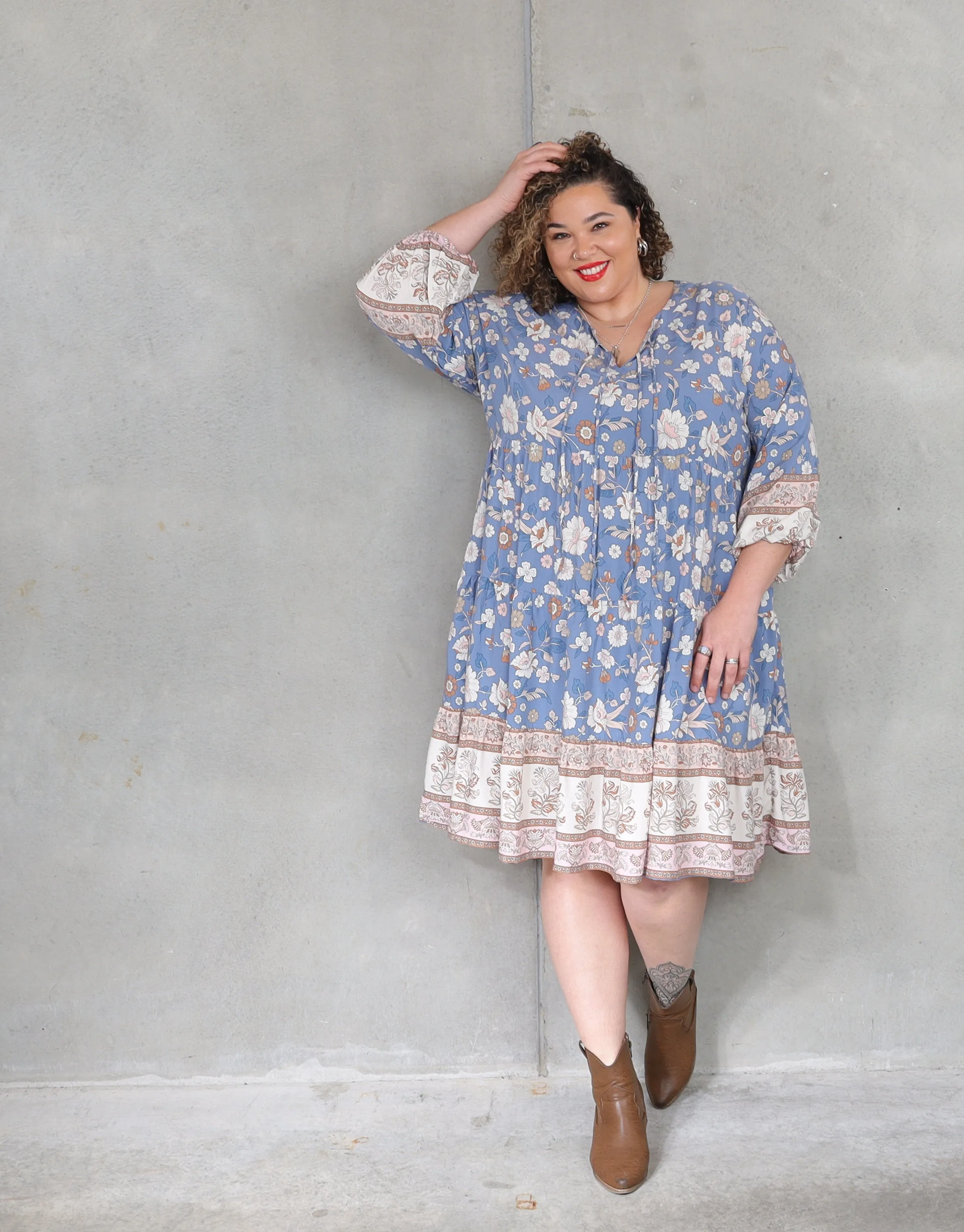 Cinta Dress - Cornflower