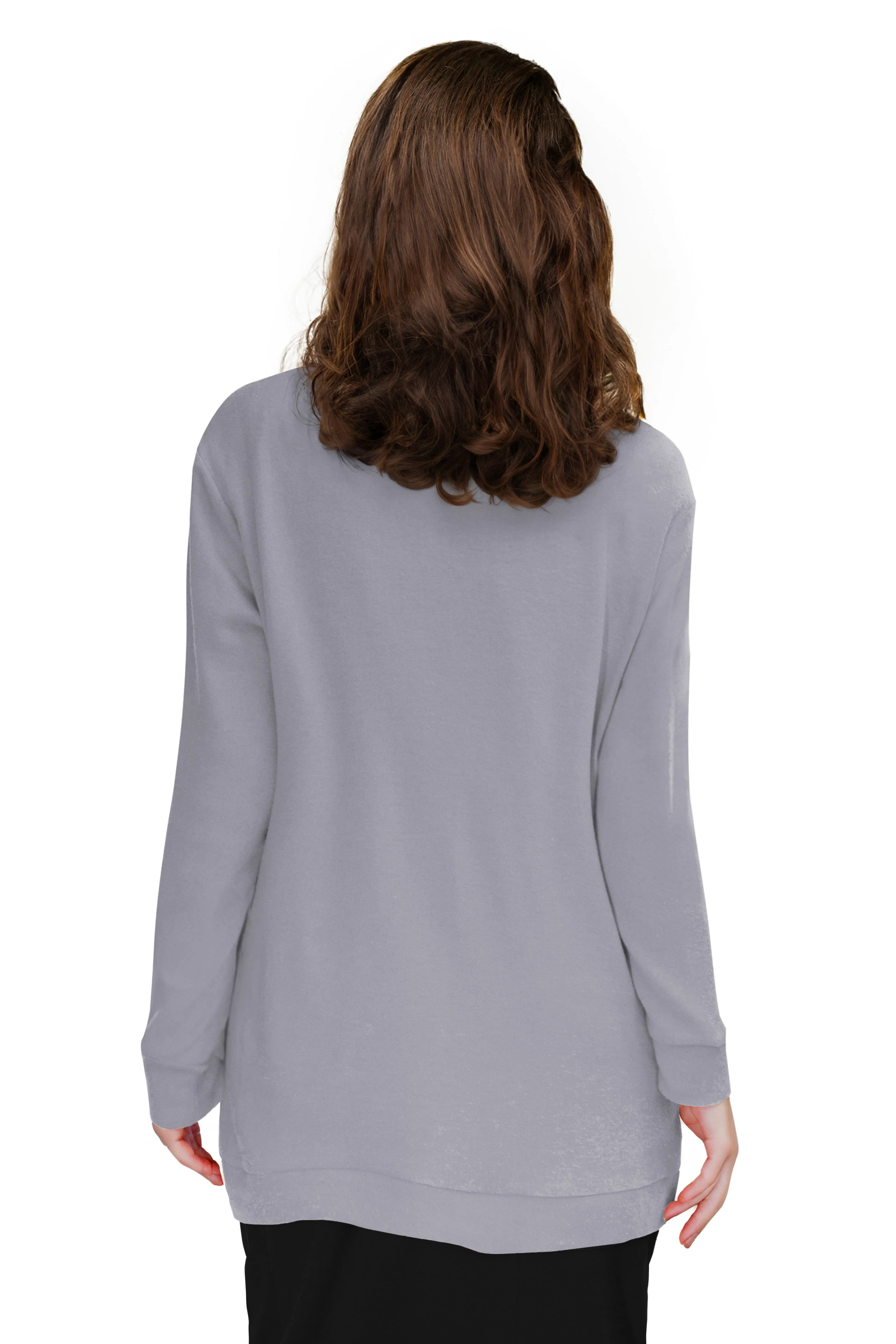 Comfort Luxe Collection Cozy Knit V Neck Tunic