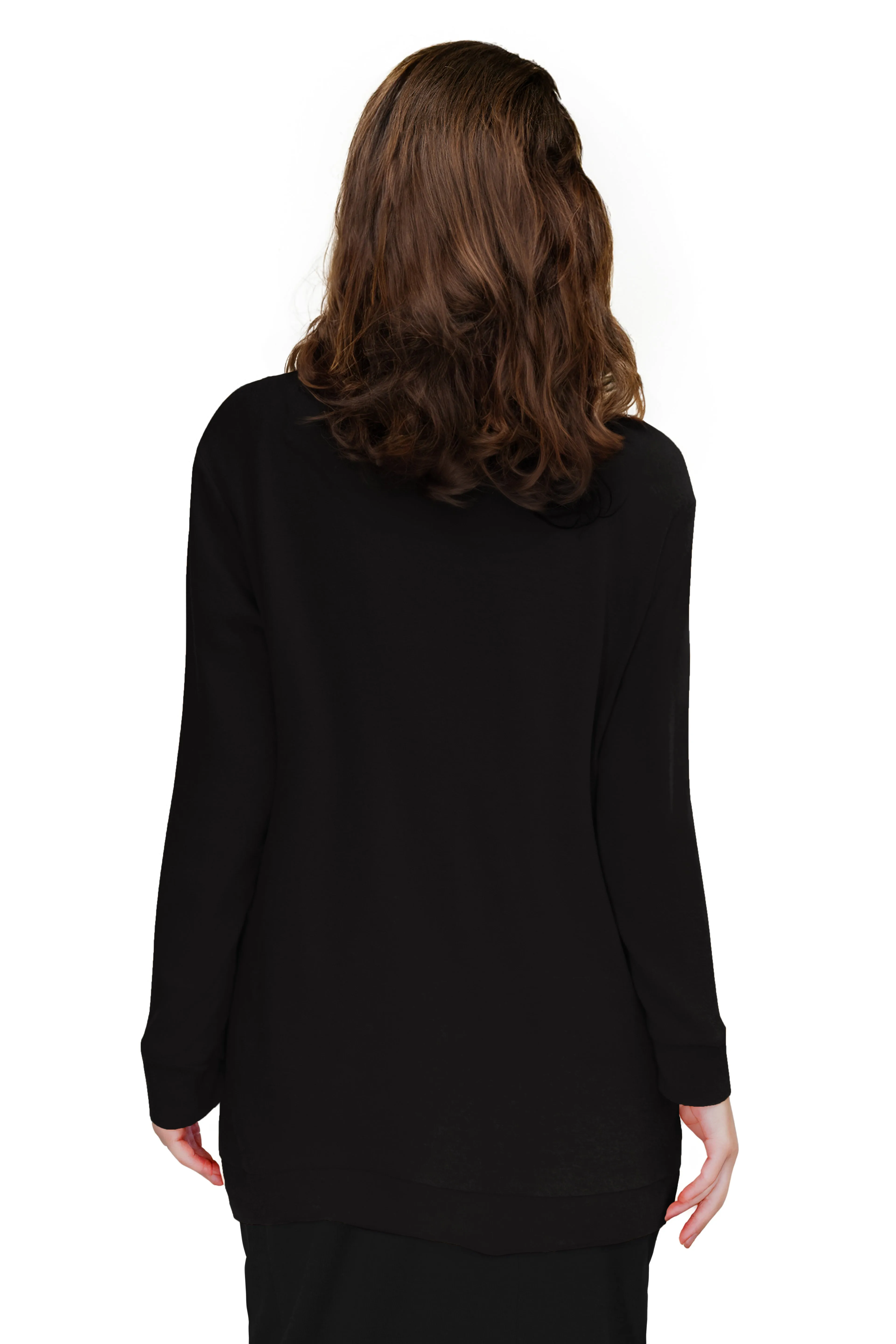 Comfort Luxe Collection Cozy Knit V Neck Tunic