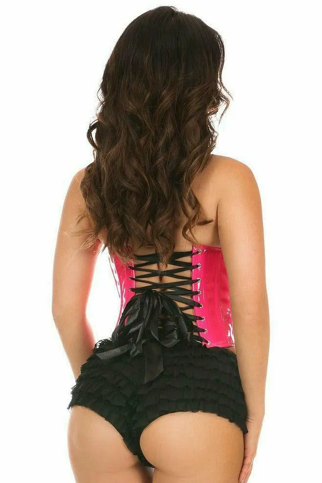 Daisy Corsets Lavish Pink Patent PVC Underwire Bustier