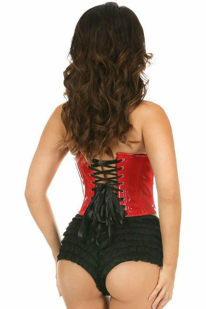 Daisy Corsets Lavish Red Patent PVC Underwire Bustier