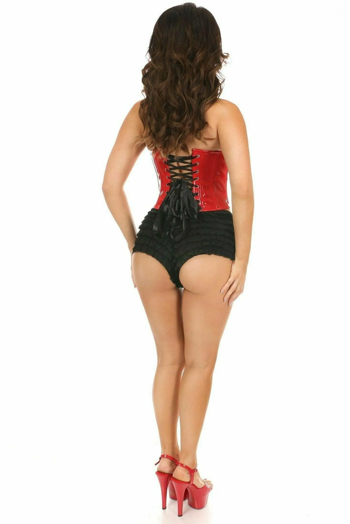 Daisy Corsets Lavish Red Patent PVC Underwire Bustier