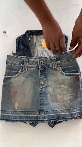 Denim Vest and Micro Mini Skirt Y2K Coords Mix (SS-282)
