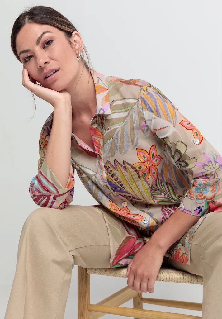 Diara Patterned Tunic Shirt