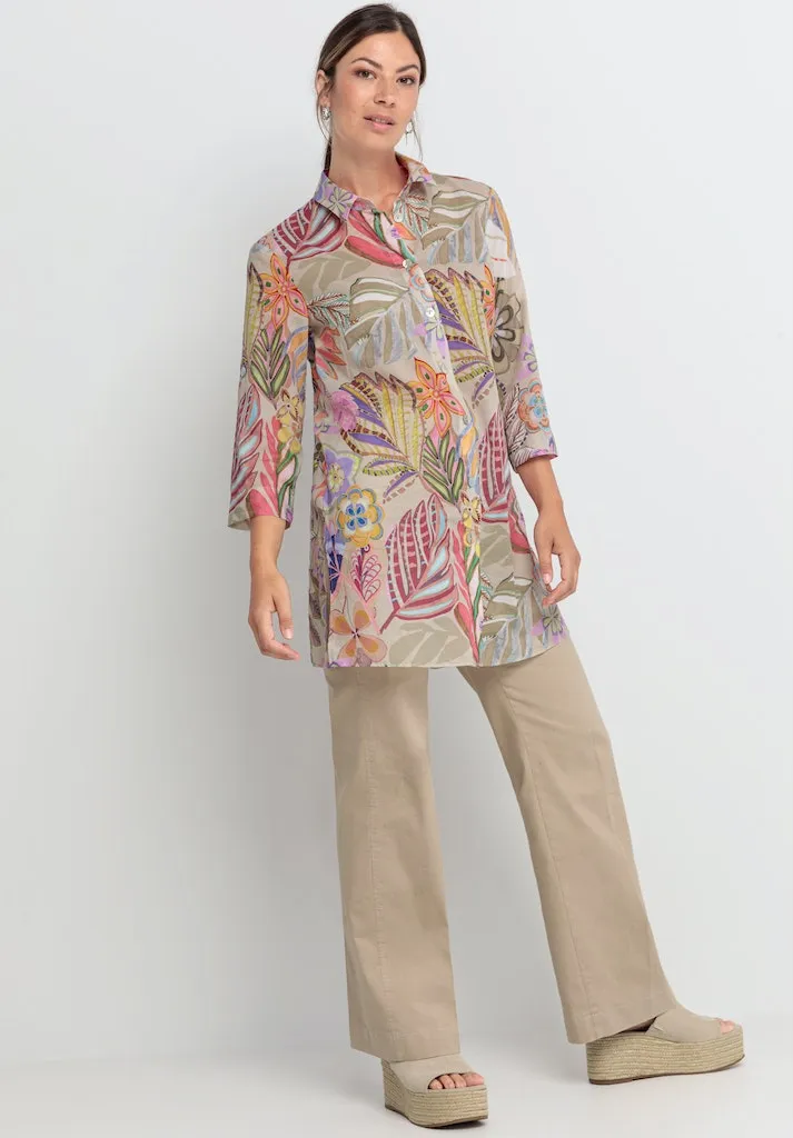 Diara Patterned Tunic Shirt