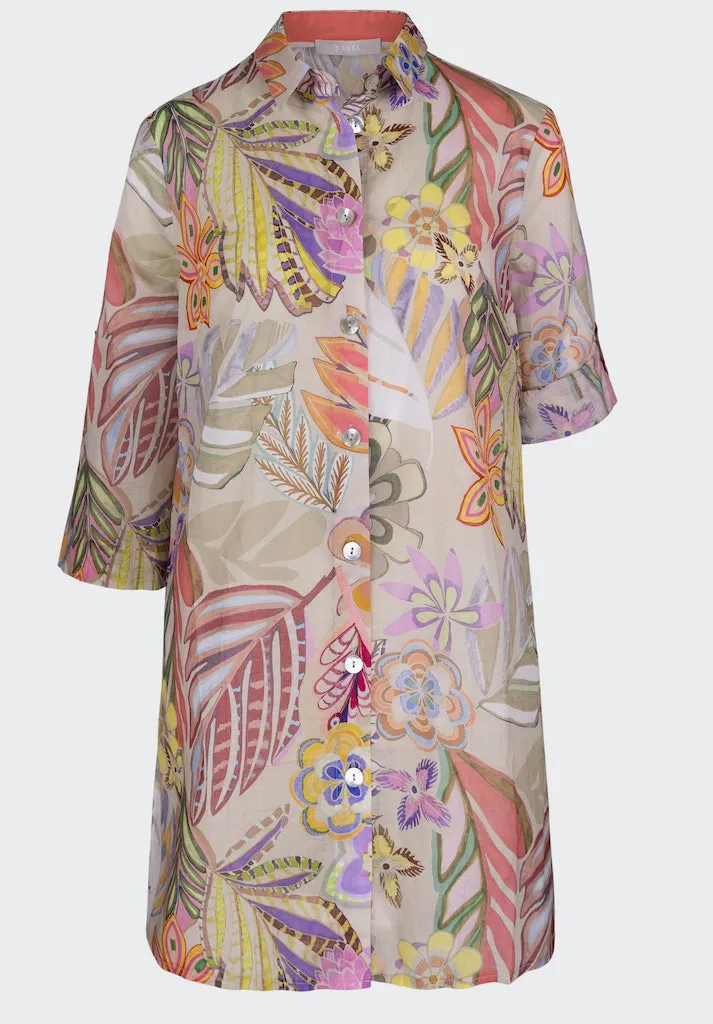 Diara Patterned Tunic Shirt