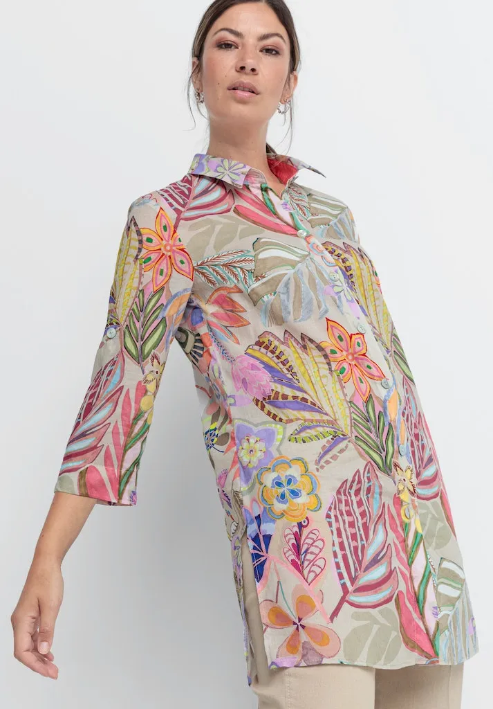 Diara Patterned Tunic Shirt