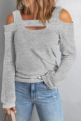 Dunnmall Casual Solid Patchwork Square Collar Tops(7 Colors)