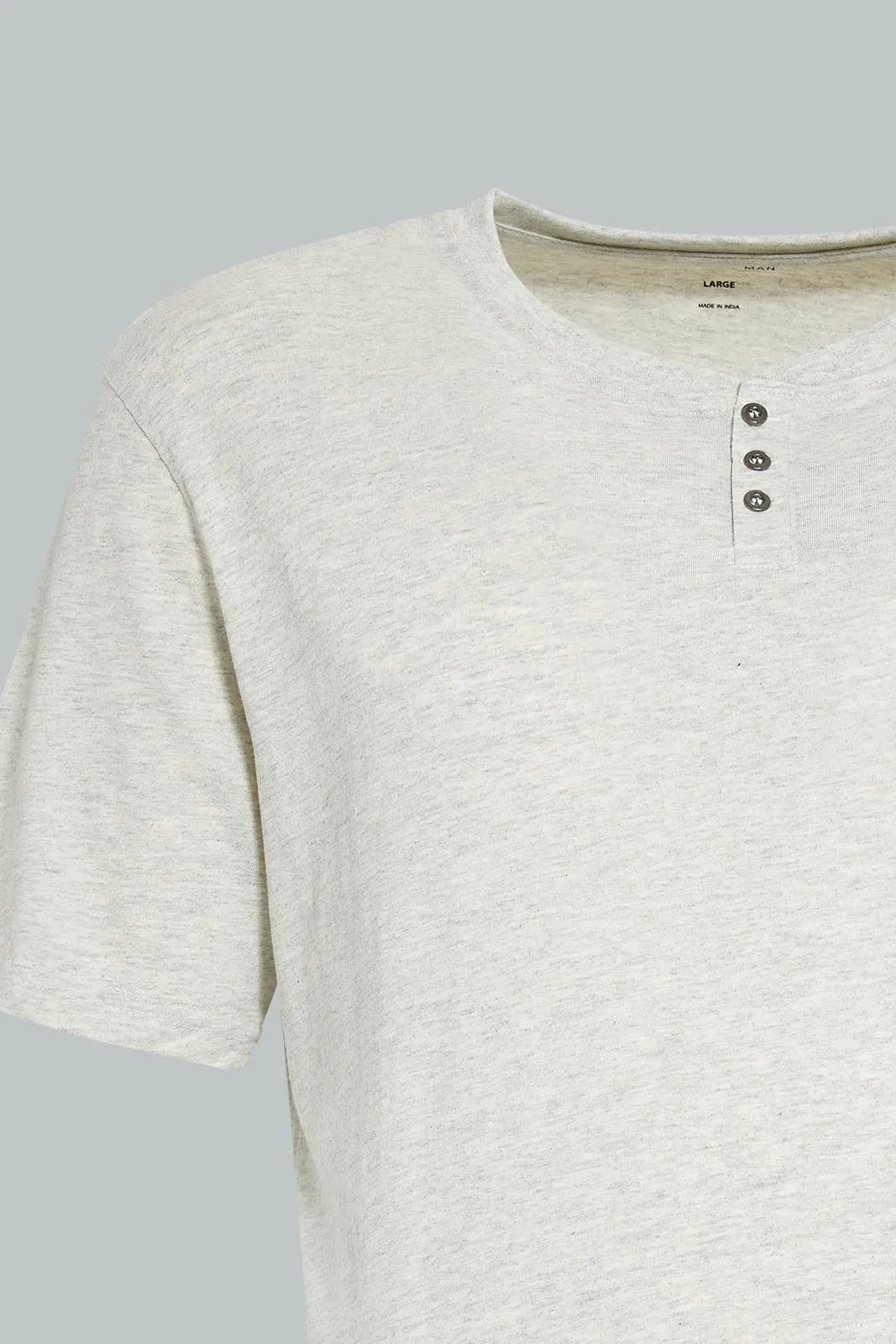 Ecru Henley T-Shirt