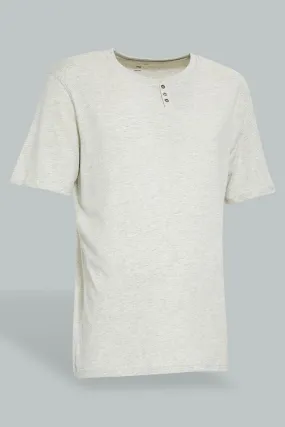 Ecru Henley T-Shirt