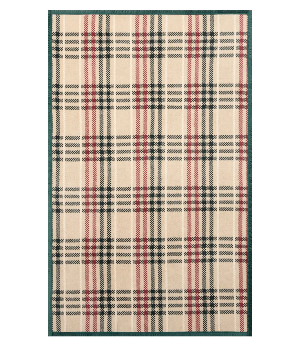 Eggnog Plaid Midi Blanket